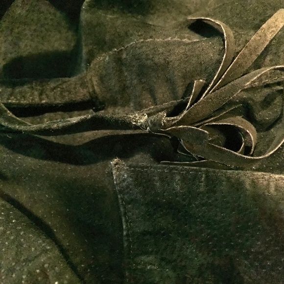 Vintage Charles Klein suede leather faux fur coat - Picture 14 of 16